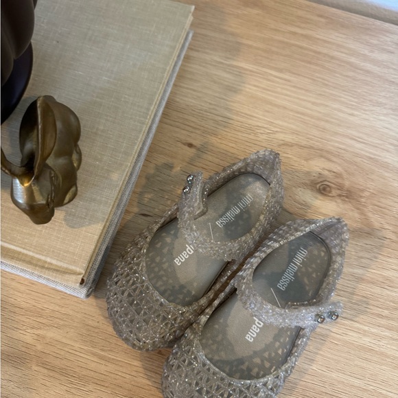 Mini Melissa Sparkling Bow Jelly Flats - Picture 1 of 2